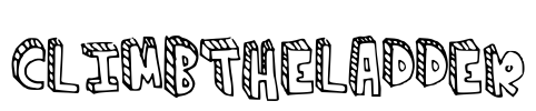 climbtheladder Font Image