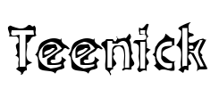 Teenick Font Image