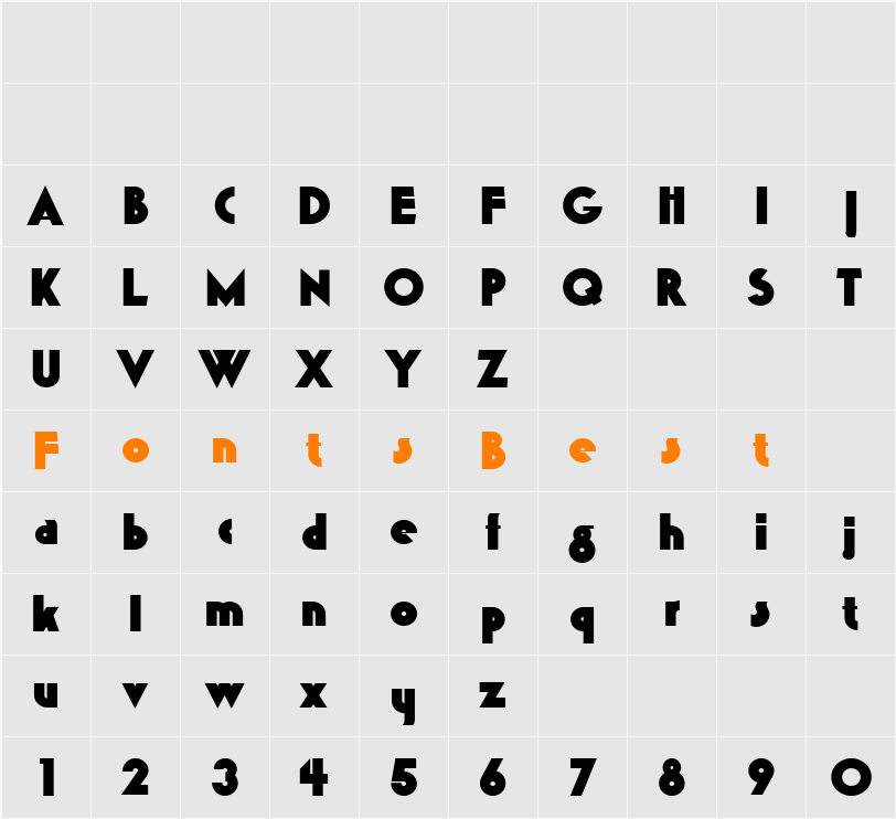 K22 Gadget Character Map