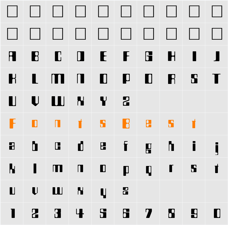 Compstyle Character Map