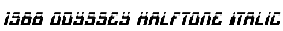 1968 Odyssey Halftone Italic