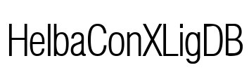 HelbaConXLigDB Font Image
