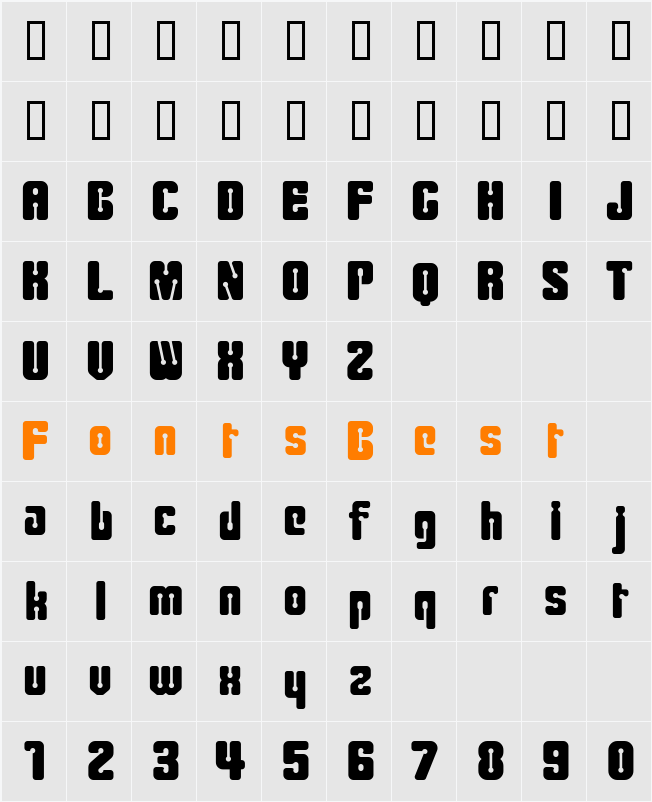 Clipe Character Map