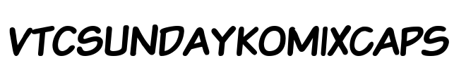 VTCSundaykomixcaps Font Image
