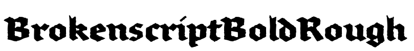 BrokenscriptBoldRough Font Image