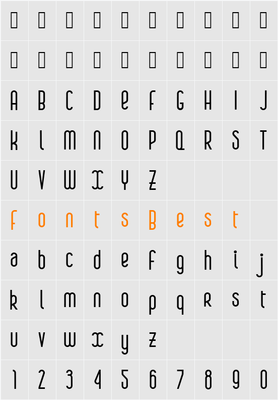 boa© Character Map