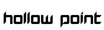 Hollow Point Font Image