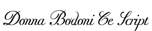 Donna Bodoni Ce Script Font Image