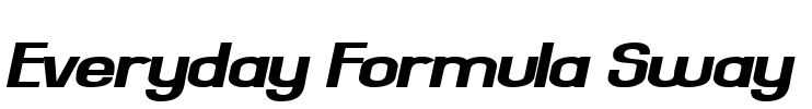 Everyday Formula Sway Font Image