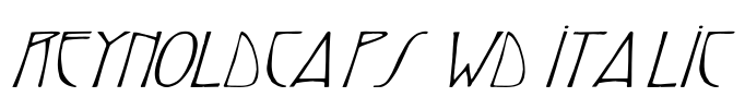 ReynoldCaps Wd italic Font Image