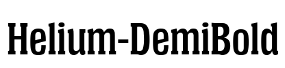 Helium-DemiBold Font Image