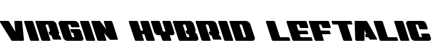 Virgin Hybrid Leftalic Font Image