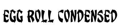 Egg Roll Condensed Font Image