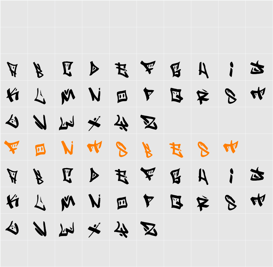 Neo Bopollux : The Remix Character Map