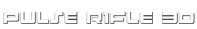 Pulse Rifle 3D Font Image