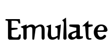 Emulate Font Image