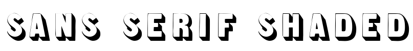 Sans Serif Shaded