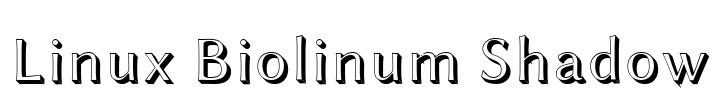 Linux Biolinum Shadow