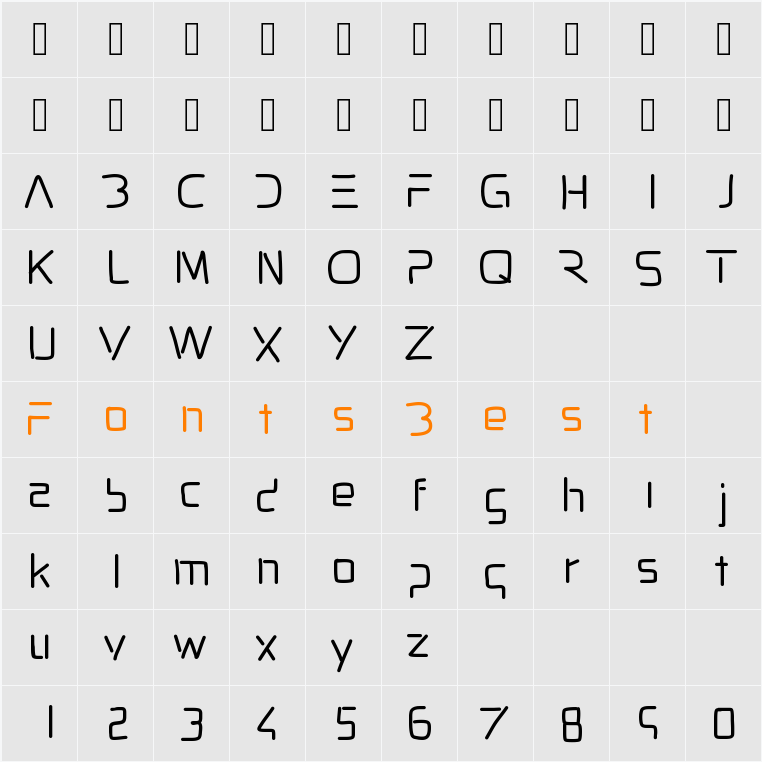 PixopopDoDo Character Map