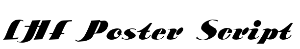 LHF Poster Script Font Image