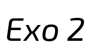 Exo 2 Font Image