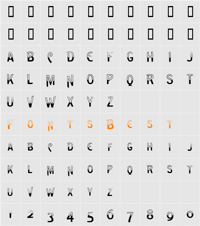 Shadow Character Map