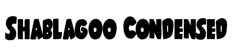 Shablagoo Condensed Font Image