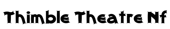 Thimble Theatre Nf Font Image