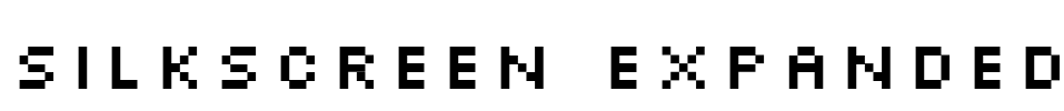 Silkscreen Expanded Font Image