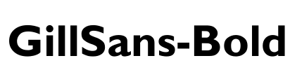 GillSans-Bold