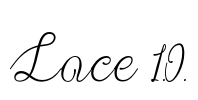 Lace 1.0. Font Image