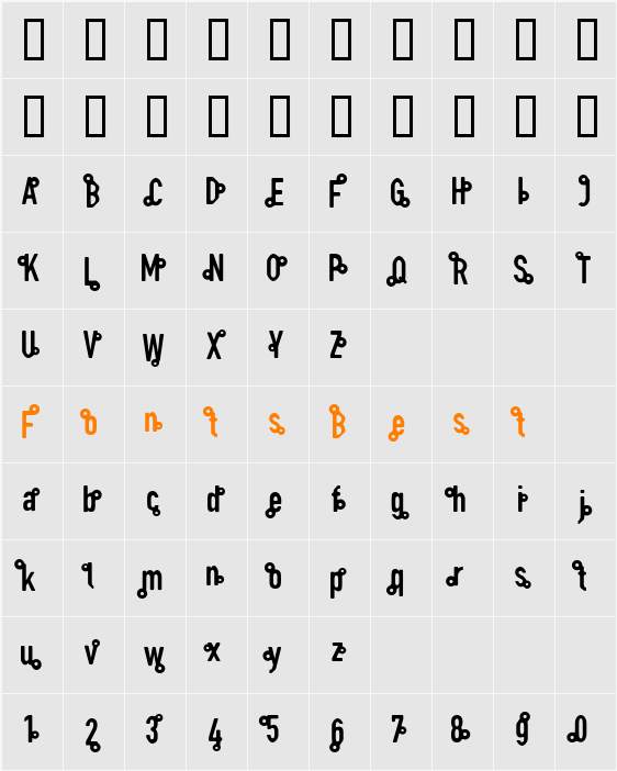 mole Character Map