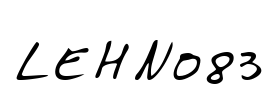 LEHN083 Font Image