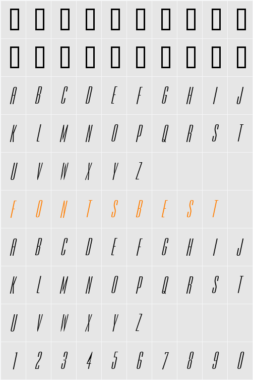 Expel Character Map