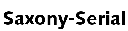 Saxony-Serial Font Image