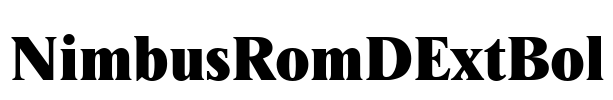 NimbusRomDExtBol Font Image