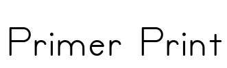 Primer Print Font Image