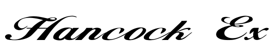 Hancock Ex Font Image