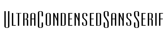 UltraCondensedSansSerif