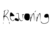 Reasoning Font Image