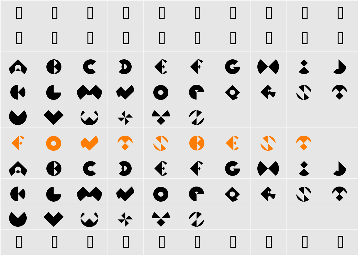 KV Character Map