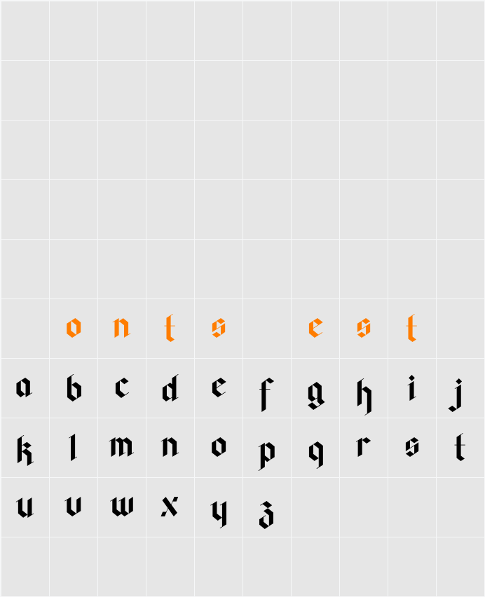 faghagblackpro Character Map