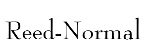 Reed-Normal Font Image