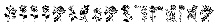 HFF Floral Stencil