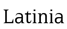 Latinia Font Image