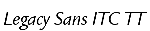 Legacy Sans ITC TT Font Image