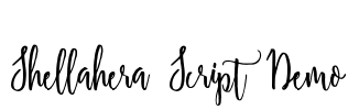 Shellahera Script Demo Font Image