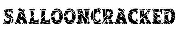 SalloonCracked Font Image