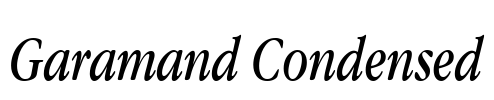 Garamand Condensed Font Image