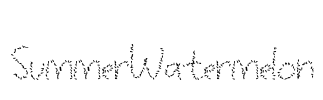 SummerWatermelon Font Image